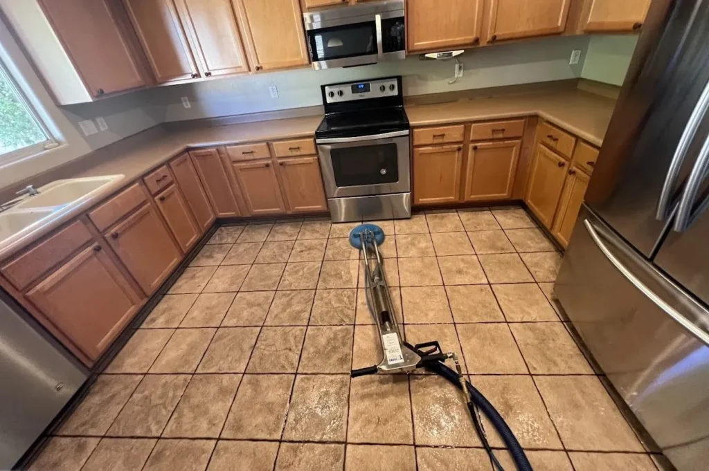 Professional tile and grout cleaning services by Hi-Tech Cleaning